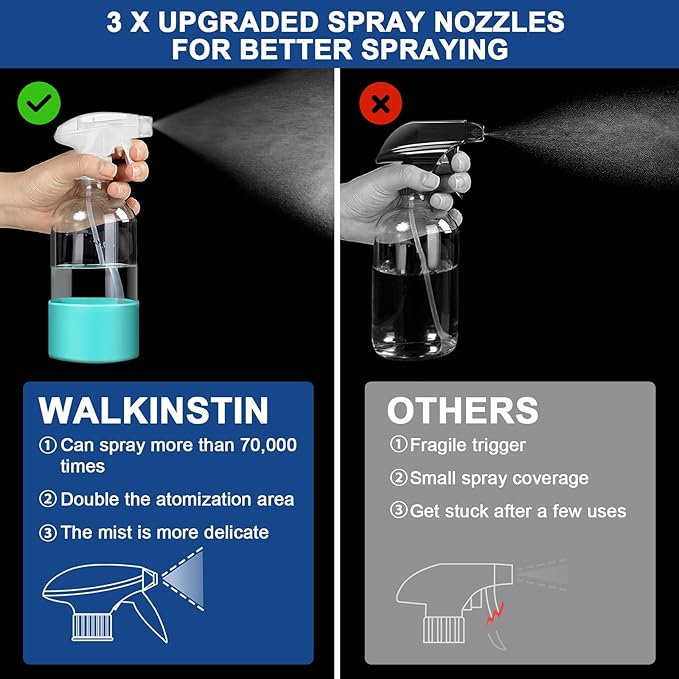 Glass Spray Bottles for Cleaning, 3 Pack Clear Empty Spray Bottle for Cleaning Solutions, 17 fl oz Reusable Spray Bottle for Plants with Silicone Boot, Cleaning Spray Containers with Labels
