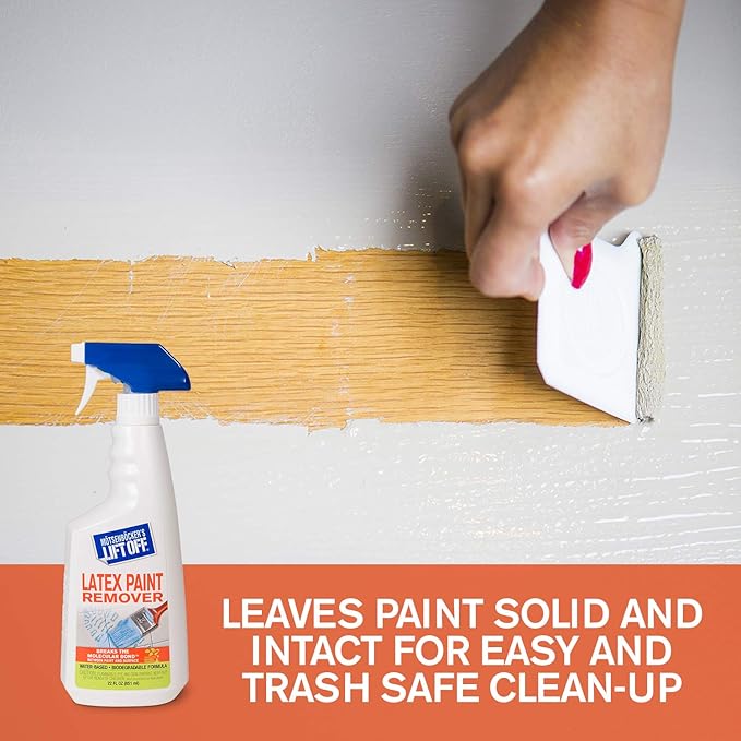 Motsenbocker's Lift Off 41301-2PK Latex Paint Remover Spray Removes Latex Paint and Enamel, Works on Multiple Surfaces, Water-Based, Biodegradable, 22 Fl Oz, Pack of 2