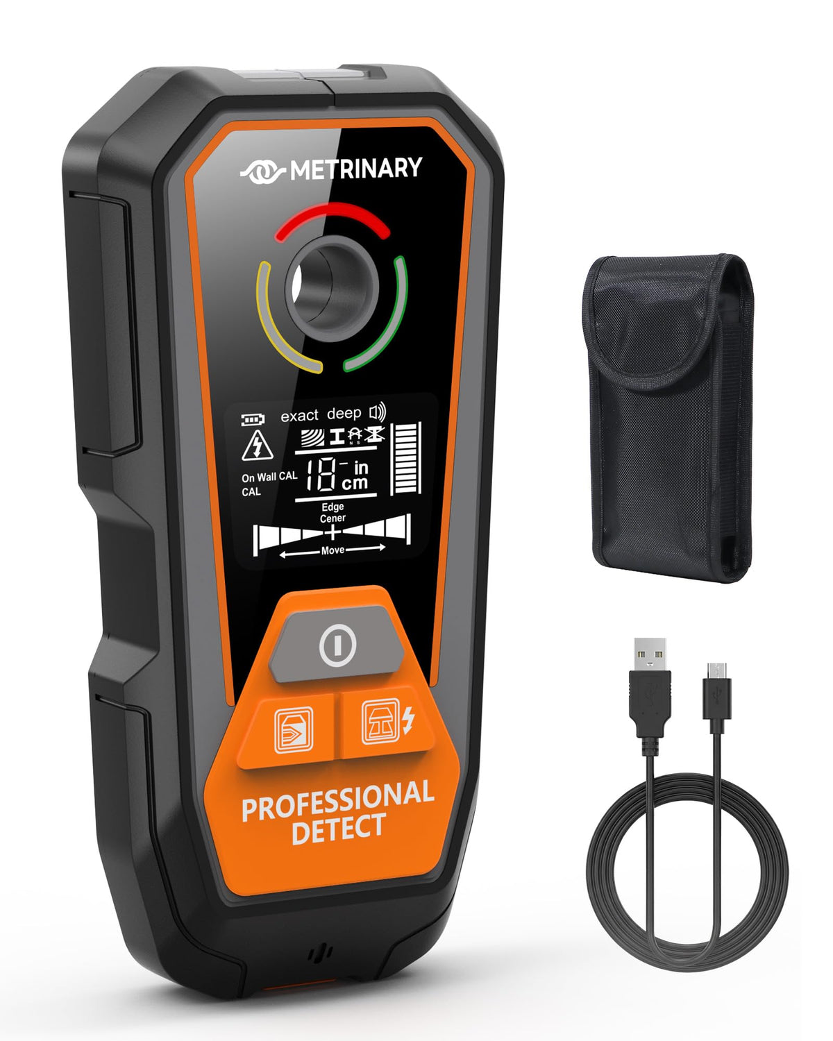 Stud Finder Wall Scanner, 6-in-1 Rechargeable Tool with LCD - Image 1