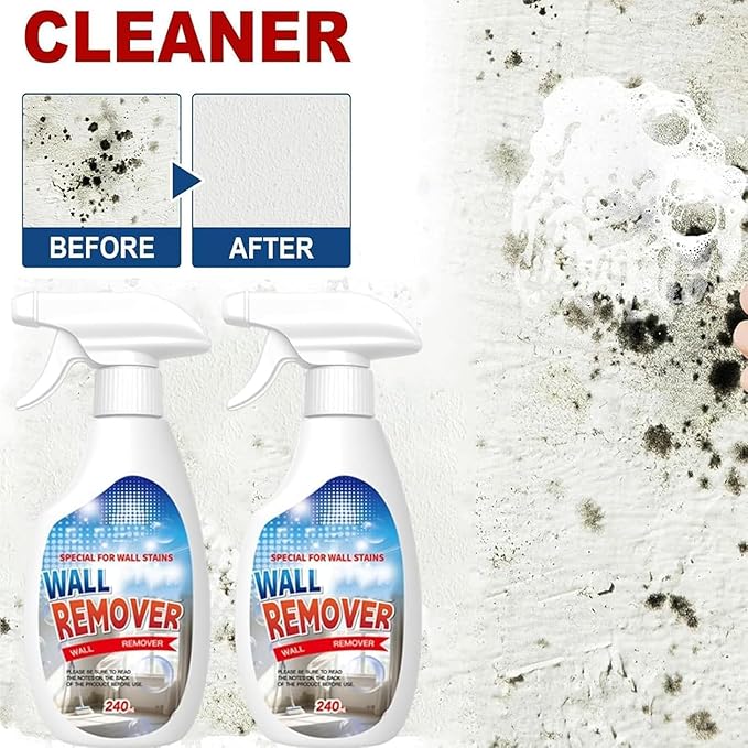 News - Fast Acting Anti-Wall Cleaner Spray – Powerful Wall Remover Spray, Multi-Surface Stain Cleaner for Painted Walls, Kitchen, Bathroom & Tile, Gentle Formula, Long-Lasting Protection (1PCS)