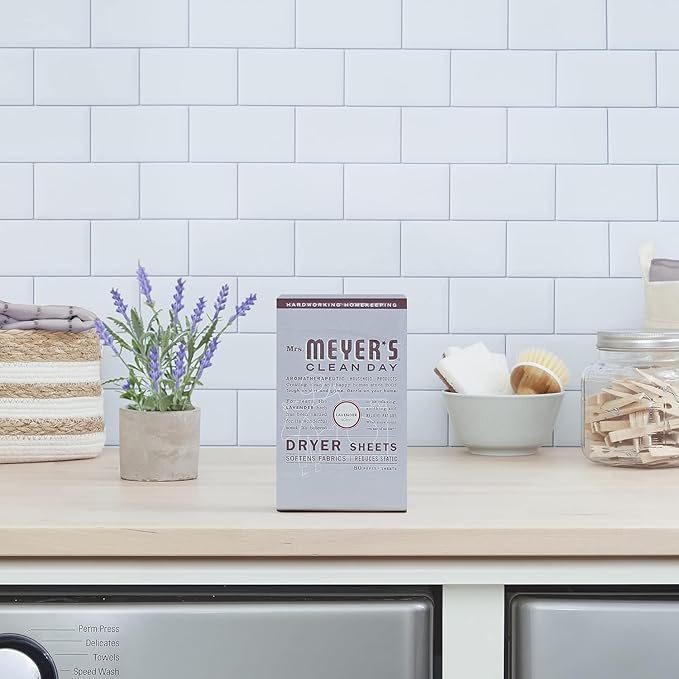 Mrs. Meyer's Clean Day Dryer Sheets Lavender, 80 CT