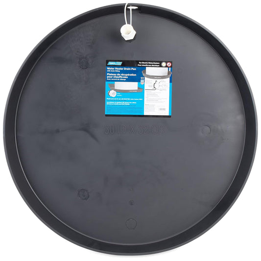 Camco Water Heater Drain Pan, Plastic Leak Catch Tray - Image 1