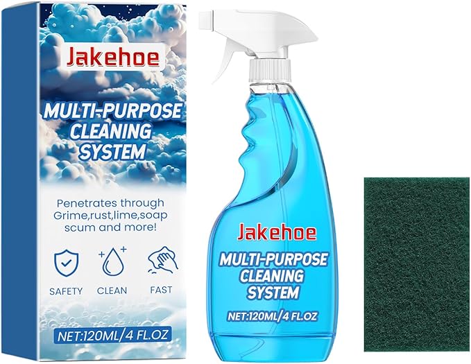 Multi-Purpose Cleaning System with Spray Bottle and Scrub Pad, 4 fl oz, Gentle Formula