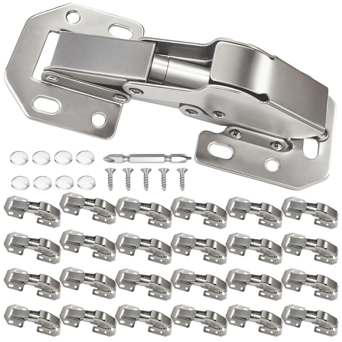BESTEEL 24 Pack Hidden Hinges Upgrade Soft Close Surface - Image 1