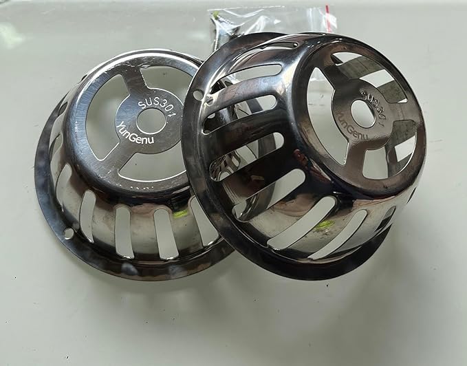 SUS304 Stainless Steel Roof Dome Drain Cover Strainer Anti-Clogging Atrium Grate 2pcs/pk (Φ: 4 inch)