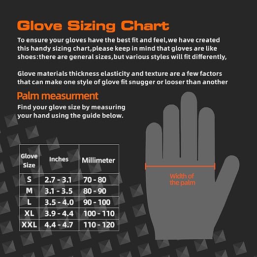 10mil Nitrile-Gloves Disposable-Black Chemical-Resistant Rubber - Mechanic Gloves Heavy Duty, Latex Free, Diamond Grip (200, X-Large)