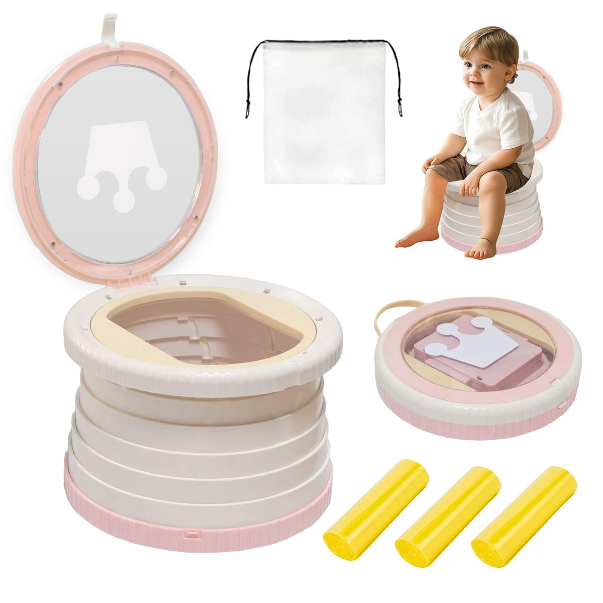 Portable, Foldable Potty seat for Toddler - Image 1