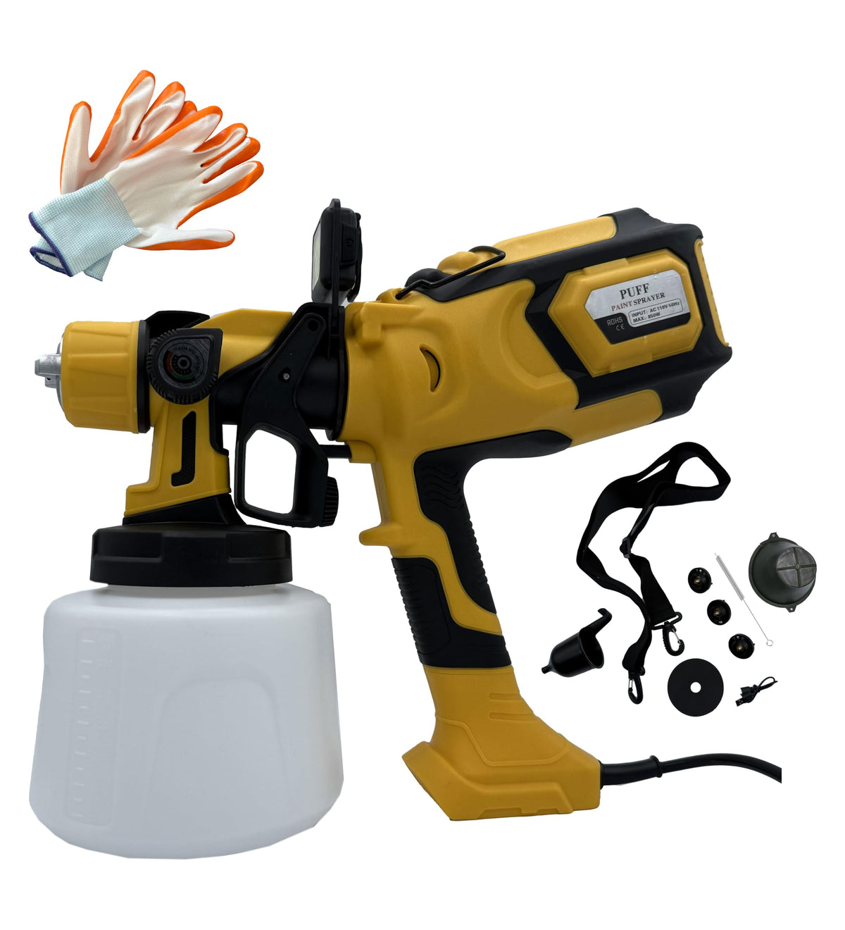 PUFF 650W HVLP Paint Sprayer Electric Spray Paint Gun | Home Repair - Image 1