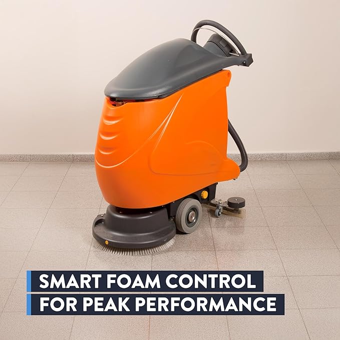 Scrubbles Low Foaming Automatic Floor Cleaner, Industrial Strength Concentrate - Deep Cleaning Solution for Concrete Floors, 2oz Per Gallon of Hot Water, 1 Gallon, Case of 4