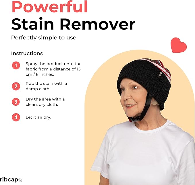 Ribcap Eco Stain Remover for Fabrics | 250 ml / 8.5 fl oz | Eco-Friendly & Safe for Delicate Materials like Helmets, Clothing & Accessories