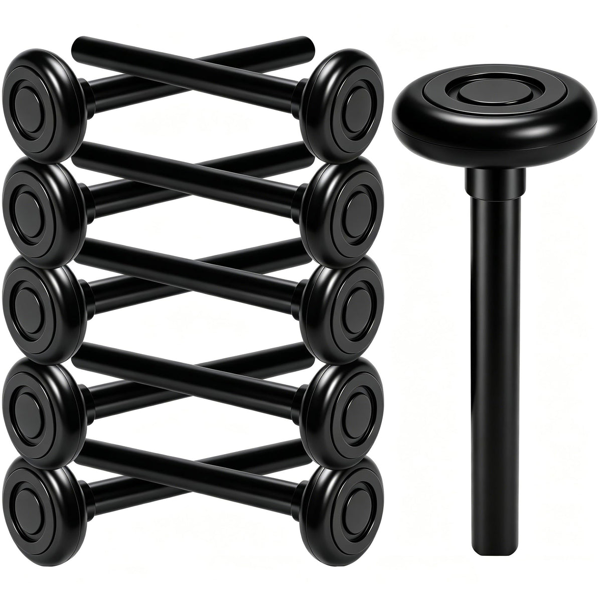 10-Pack 4" Stem Quiet Garage Door Rollers,Sealed 6200ZZ Nylon - Image 1