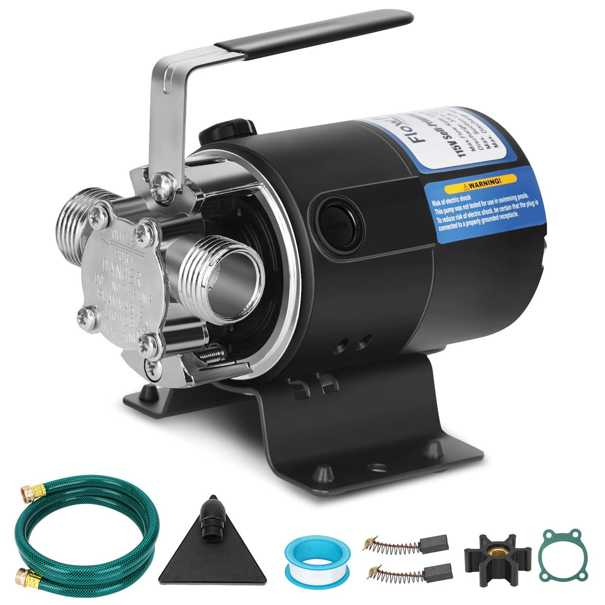 Water Pump 1/10 HP 330 GPH 115V Water Transfer Pump Black - Image 1