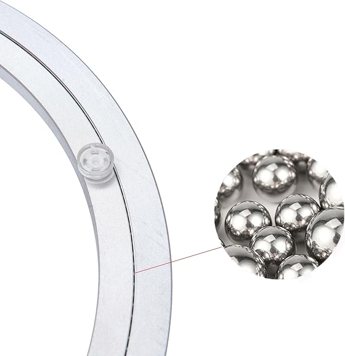 Aluminum Heavy Duty Lazy Susan Rotating Turntable Bearing Swivel Plate Hardware for Dining-Table (8 inch)