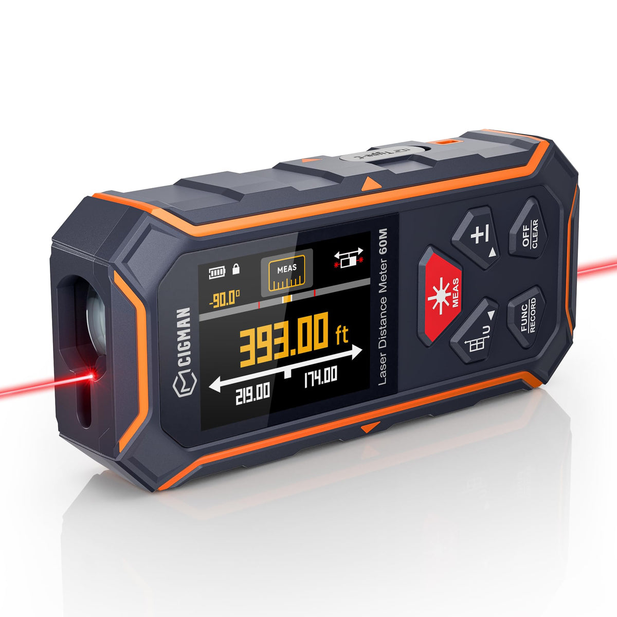 CIGMAN Dual Laser Measuring Tool, 393Ft Laser Measure - Image 1