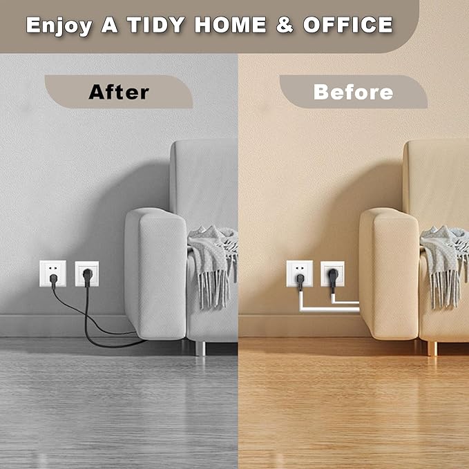 118" Silicone Cord Hider Wall Wall Cord Hider(1/4" Diameter) Cord Organizer Cord Covers Raceway Kit for Wires Hider Cable Management Under Desk W 0.54”× H 0.39”White