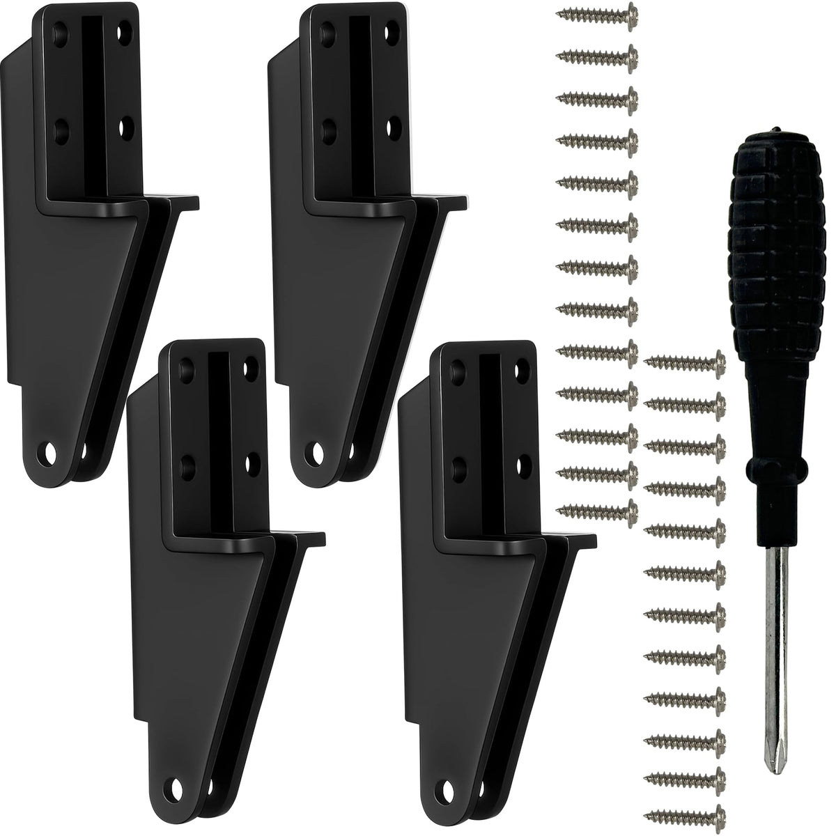 4 Pack Screen Door Closer Bracket with Screwdriver+26 | Hand Tools - Image 1