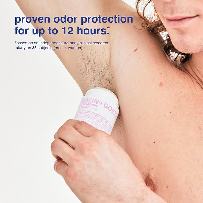 MALIN+GOETZ Otto Deodorant, natural effective odor & sweat defense, for all skin types, clear color, no residue/stains, free of aluminum, alcohol, baking soda, parabens, cruelty free 2.6 Fl Oz