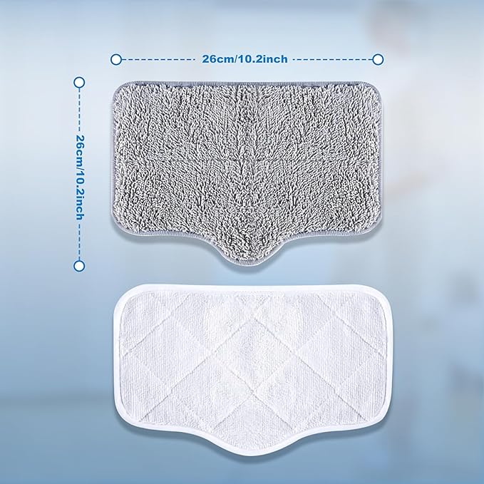 Mop Deep Cloth, Intensive Mop Cloth for GHORA Steam Mop Cleaner, 4 Packs