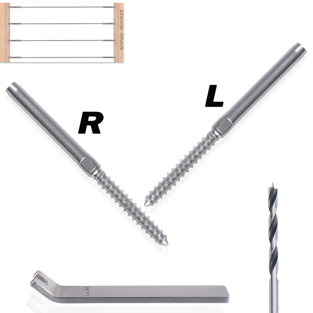 30Pairs Left&Right Handed Thread Lag Screws for 1/8" - Image 1