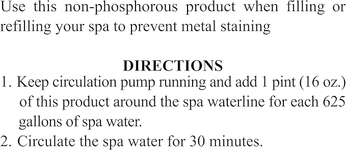 SpaChoice 1-Quart 4-Pack Premium Metal Free, Metal Gone for Spa Hot Tub, Made in USA