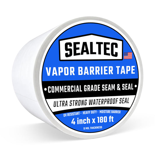 Vapor Barrier Tape 4" Wide x 180' Long, 9 Mil UV Resistant - Image 1