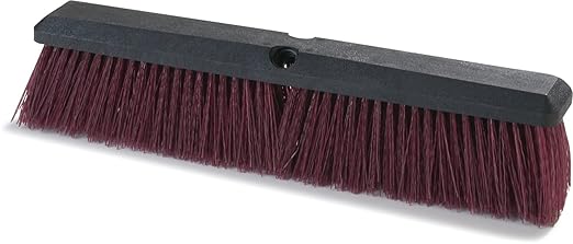 SPARTA Flo-Pac Plastic Heavy Sweep with Stiff Bristles for Cleaning, 24 Inches, Black