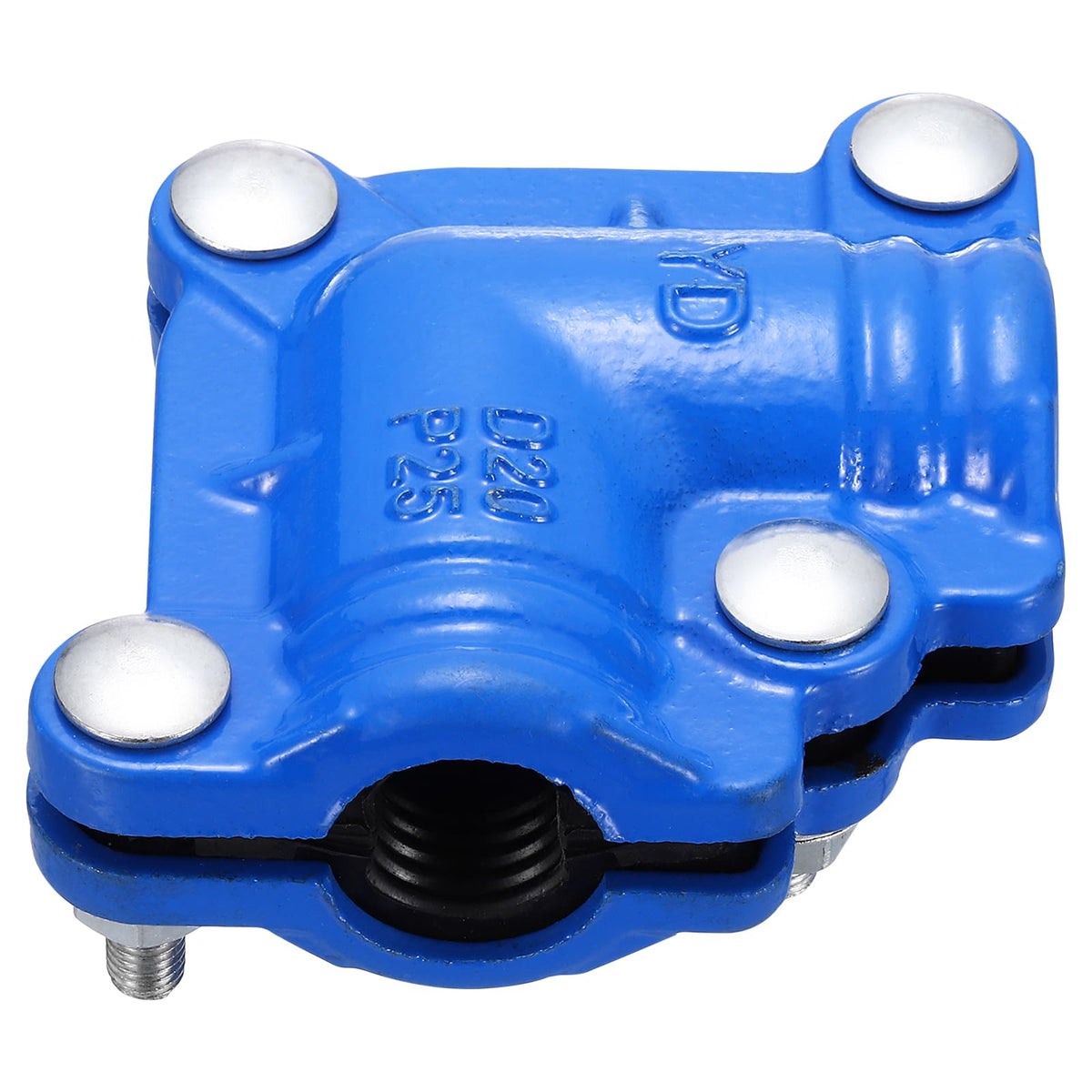 Pipe Repair Clamp for 90 Degree Elbow, 2" OD with Rubber Liner - Image 1