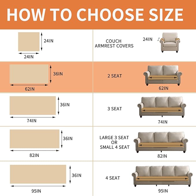 Waterproof Dog Bed Cover Non Slip Couch Covers for Dogs Washable Soft Faux Fur Sofa Cover Couch Covers for 2 Cushion Couch Sofa Pet Friendly (Brown)