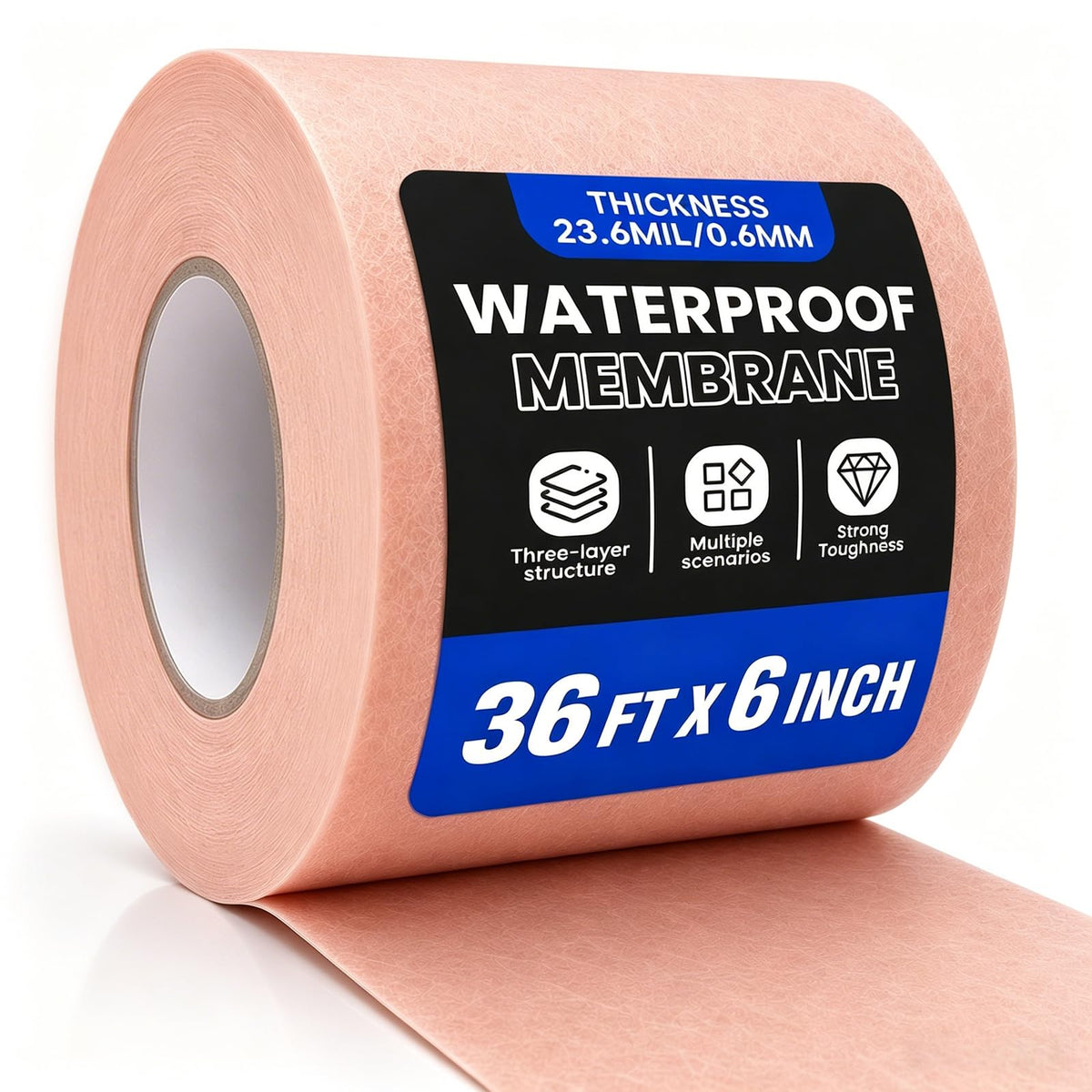 6In x 36FT (18 Sq Ft) Professional Waterproof Membrane | Home Repair - Image 1