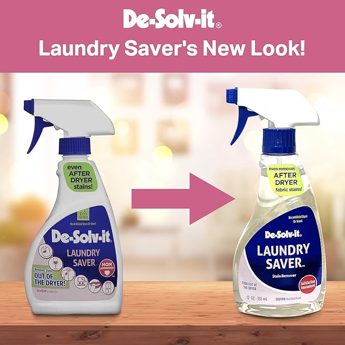 Orange-Sol De-Solv-It Laundry Saver, Instant Laundry Stain Removers, Spray and Wash Stain Remover, Powerful Spray Wash Formula, Hair & Skin-Safe, 12-Ounce, 3-Pack