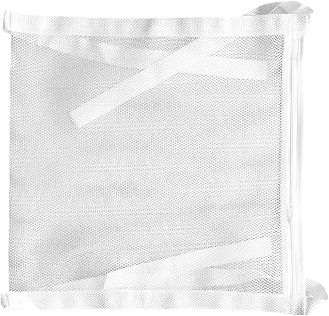 Shoe Drying Bag, Reusable Sneaker Drying Mesh Bags, Laundry Bag with Zipper Strap for Washing Machine, Shoes, Clothing, for Most Dryers Door(COLOR:white)