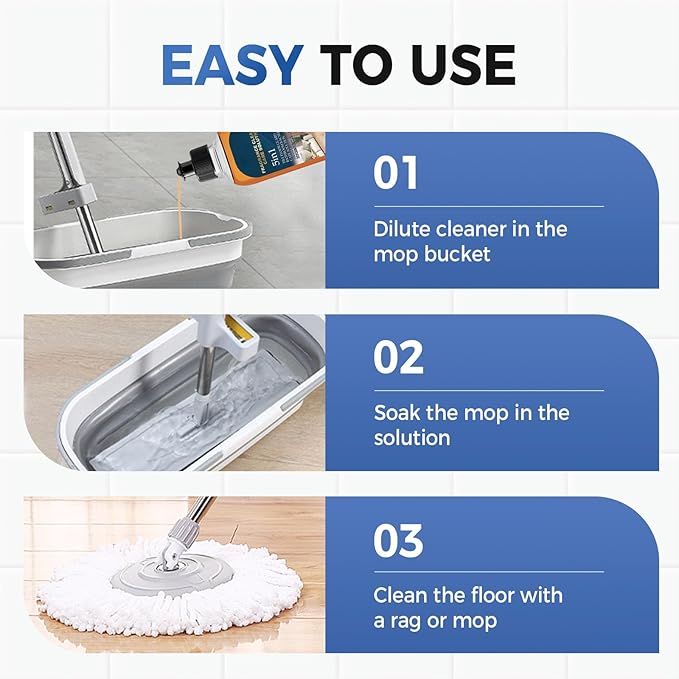 5 in 1 Floor Cleaner, 2026 New Mop Soap for Floor Cleaning, 5 in 1 Fragrance Cleaning Care Solution for Hardwood Floor, Dual-Action Stain and Odor Remover for Mopping Home Kitchen Bathroom (3 Pcs)