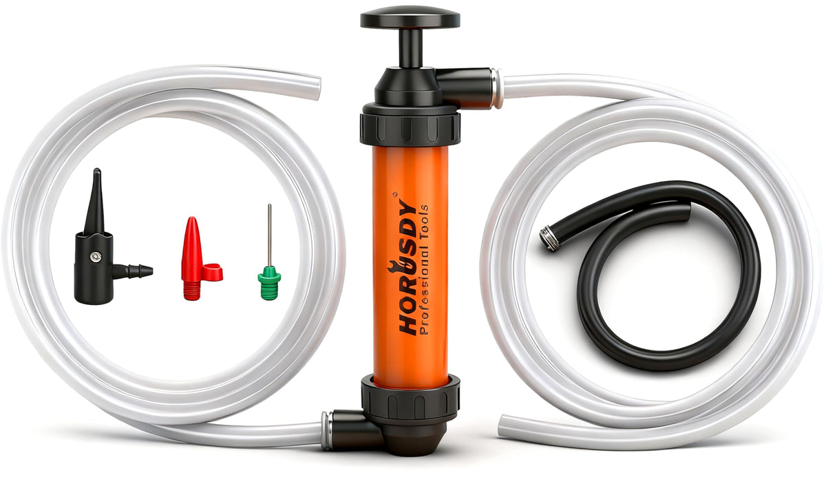 HORUSDY Multi-Use Siphon Transfer Pump Kit Hand Fuel Pumps - Image 1