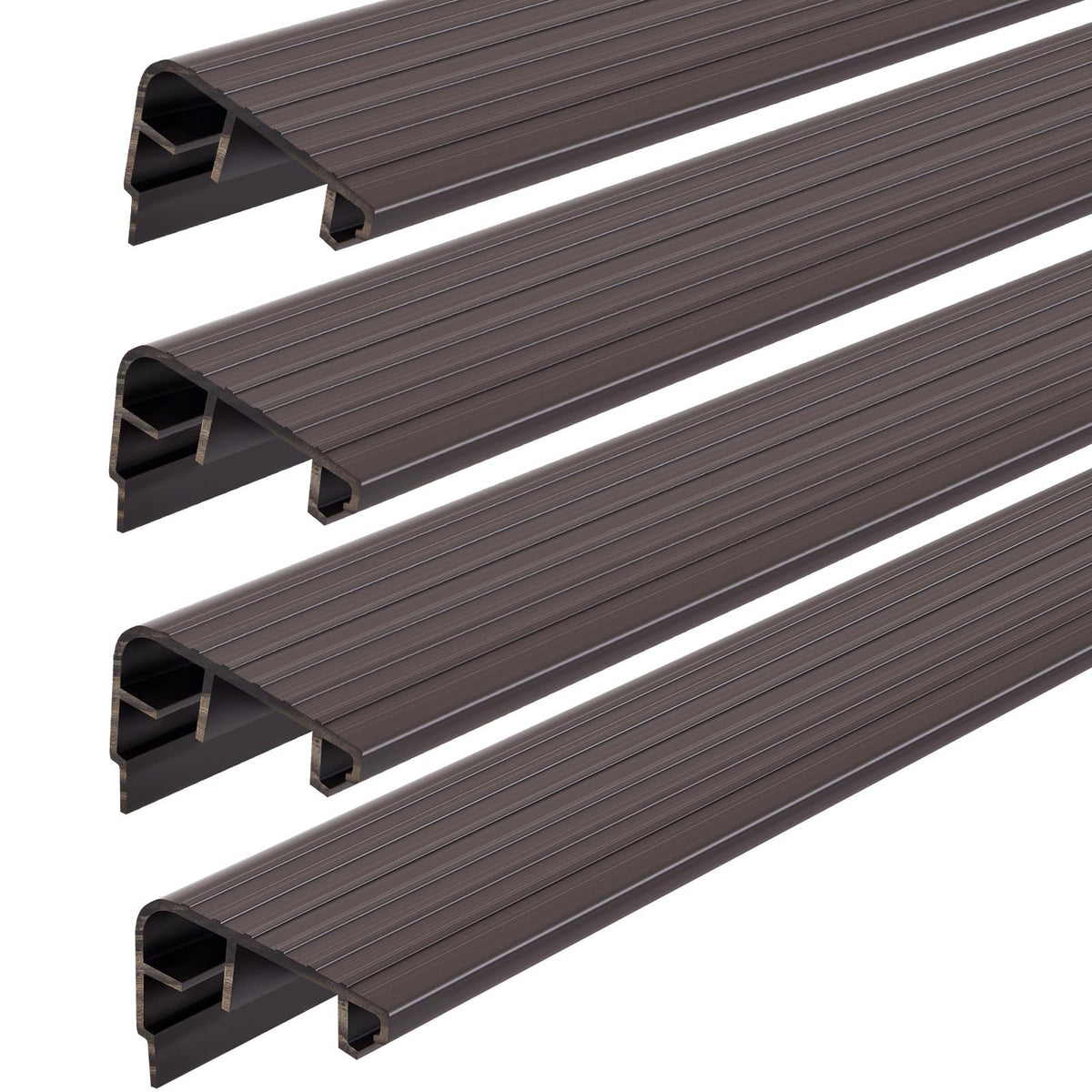 4 Pcs 36" L Fixed Vinyl Sill Threshold Cap 1-5/32 Inches High - Image 1