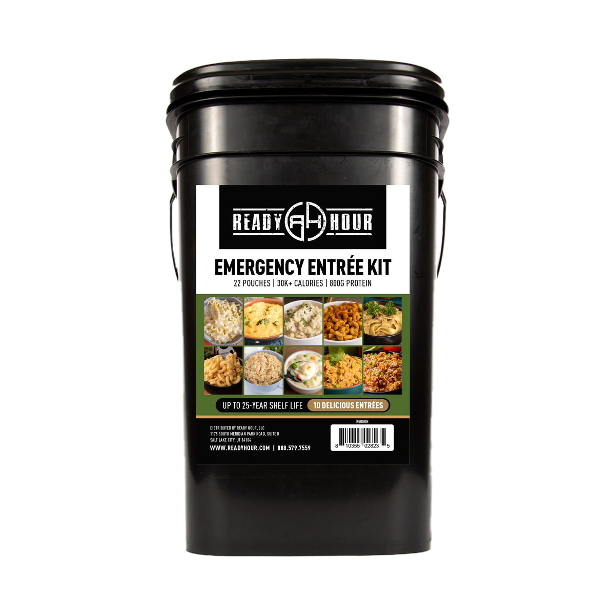 Ready Hour 120 Serving Entree Bucket-Freeze Dried | Home Organization - Image 1
