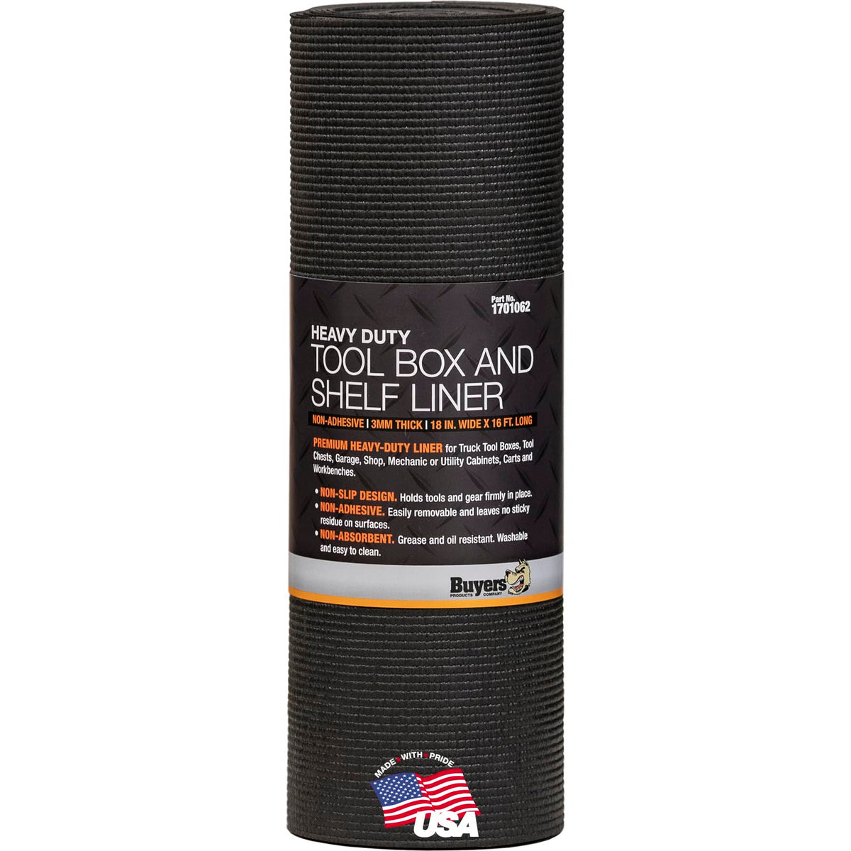 Buyers Products 1701062 Heavy-Duty Non-Slip Tool Box Liner 16 ft