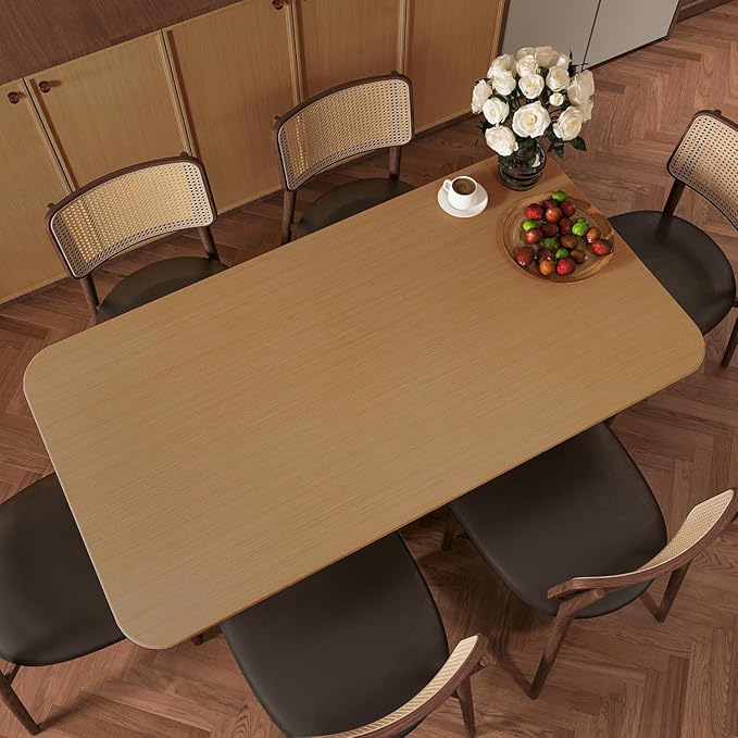 BOMENG Light Wood Contact Paper for Cabinets Wood Grain Vinyl Wrap Yellow Wood Wallpaper Peel and Stick Countertop Covers with Air Guide Slot Design 16"x 118" Brown Natural Wood Paper Sticker
