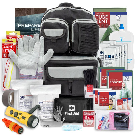 2 & 4 Person 72 Hour Survival Kit | Bug Out Bag with Food, Water - Image 1