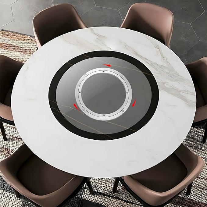 QDiShi 14 Inch Lazy Susan, Heavy Duty Swivel Turntable Aluminum Bearing Metal Rotating Turntable Bearings Swivel Plate Hardware for Dining-Table and Workbench (14 inch)