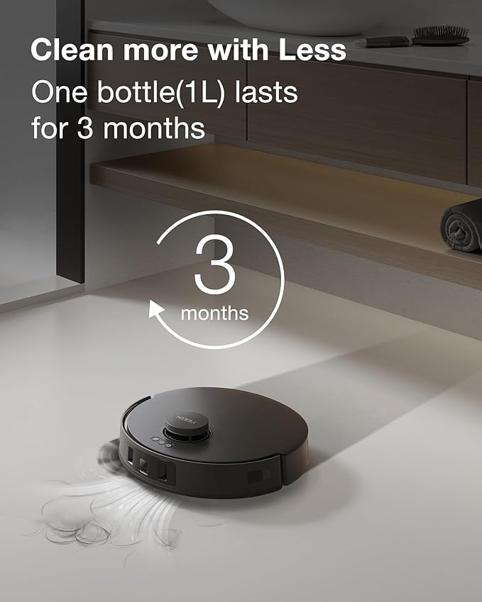 Yeedi Cleaning Solution (1L)*2 Compatible with S20/S16/S14/M14/M12/C12 Series Robotic Vacuum Cleane, Include Cleaning Solution (1L) (2pcs)