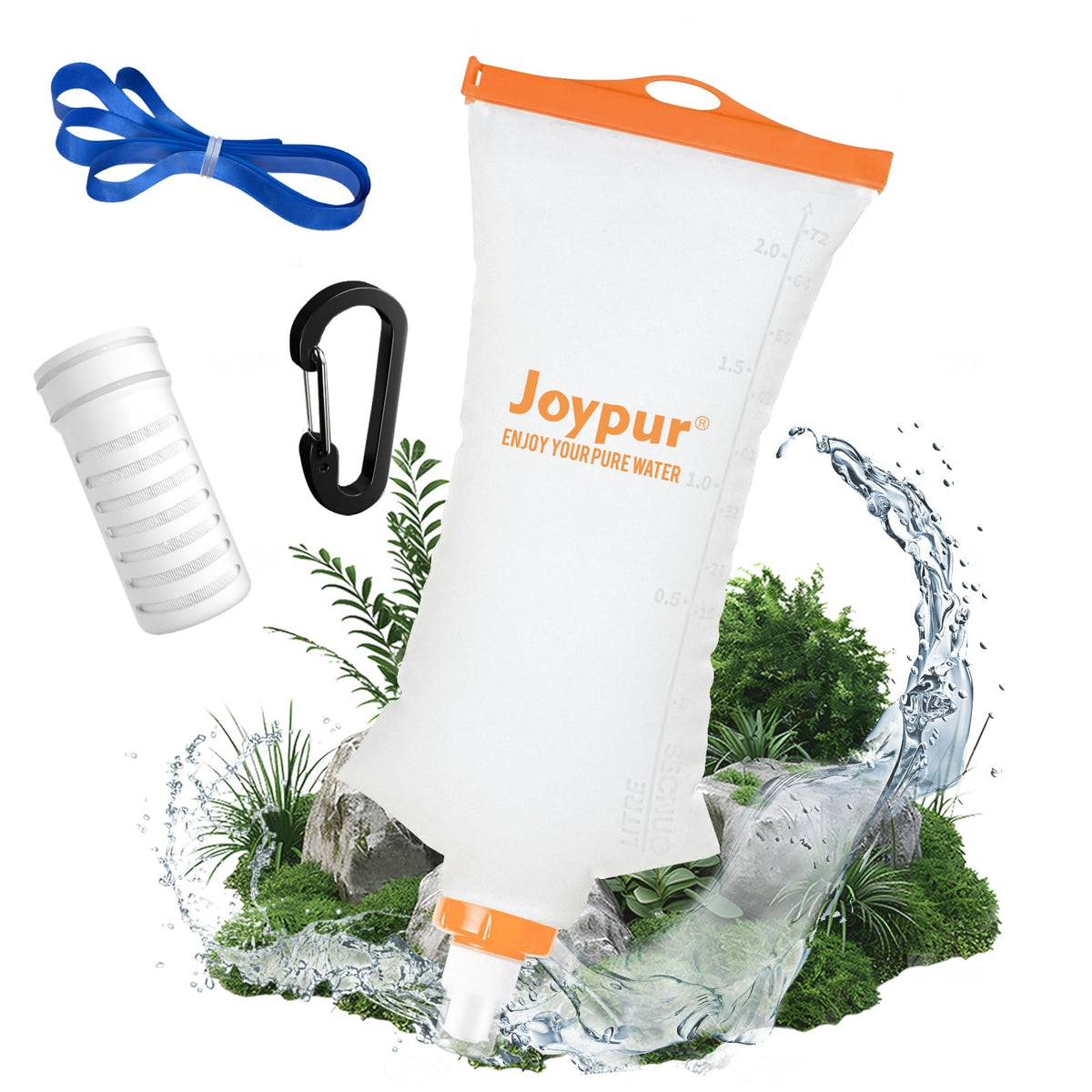 Gravity Water Filter Camping-2000ml Survival Water | Travel Essentials - Image 1