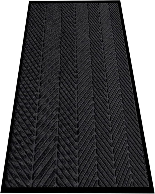 Front Door Mat,3'x6' Commercial Floor Mat Indoor Outdoor Entrance, Heavy Duty Welcome Mat, Rubber Backing Non Slip Doormat for Entryway, Large Entry Rug for Home Office Business Areas