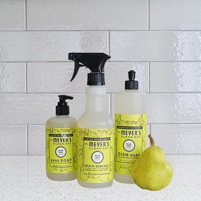 Mrs. MEYER'S CLEAN DAY Multi-Surface Everyday Cleaner, Pear Tree Scent, 16 Fl Oz (Pack of 6)