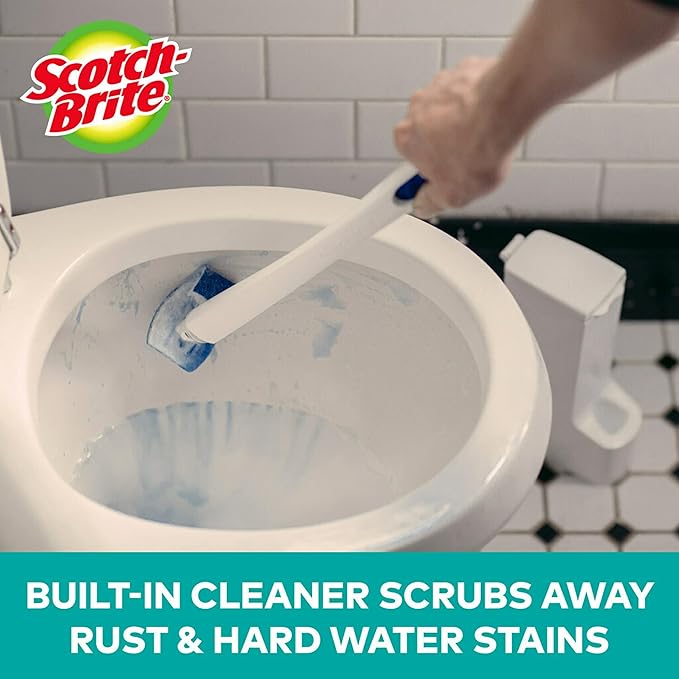 Scotch Brite Toilet Scrubber Refill Value Pack 2 Boxes of 10 Each Click N Flip