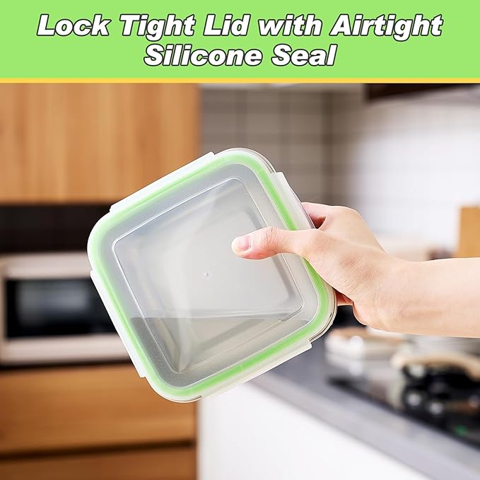 2 Pack Stainless Steel Sandwich Containers with Lids 25. 4 oz Metal Food Container for Lunch Boxes with Airtight Silicone Seal for Sandwiches and Snacks