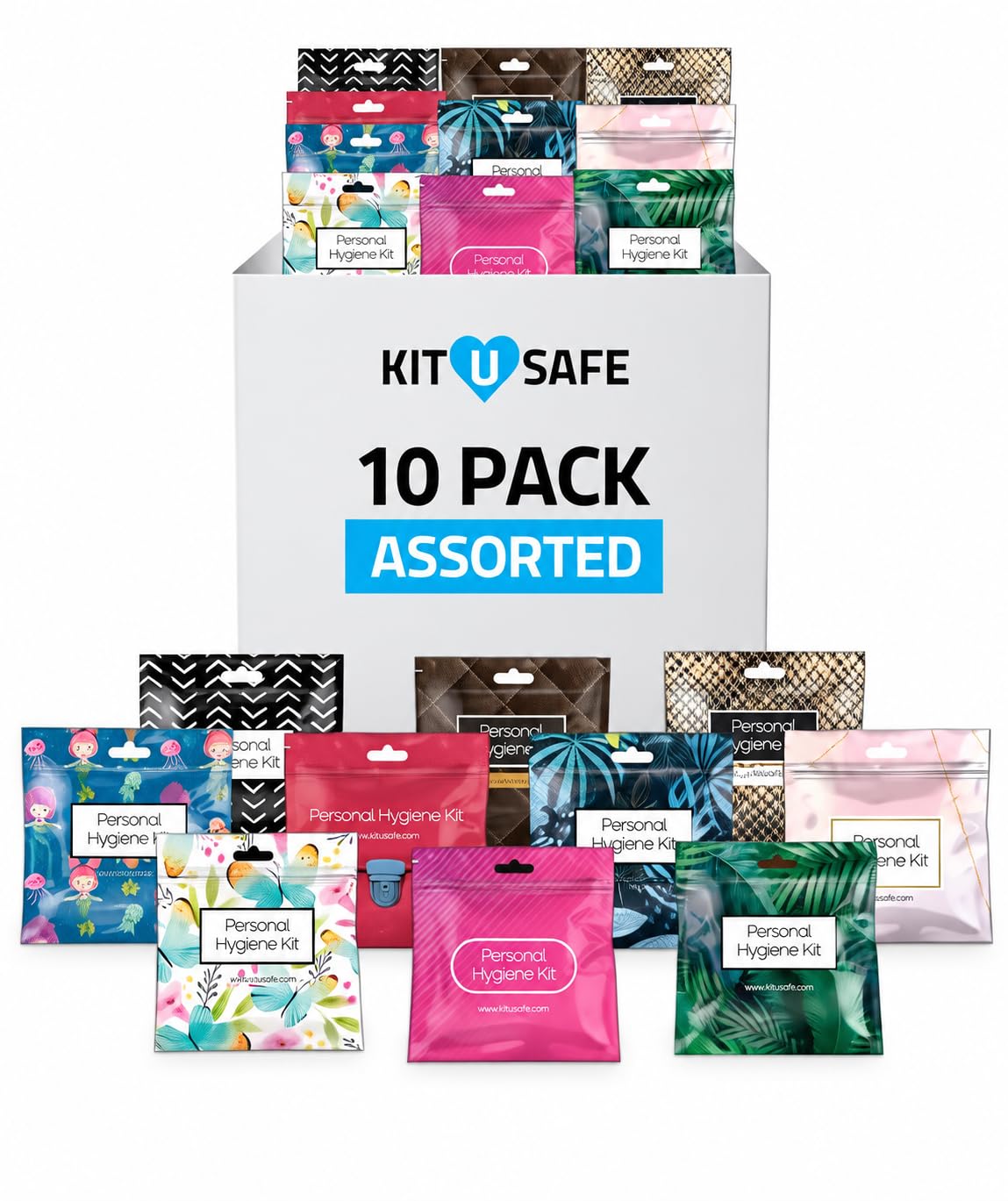 Bulk Period Kits (Assorted Colors) – Prefilled Menstrual Hygiene - Image 1