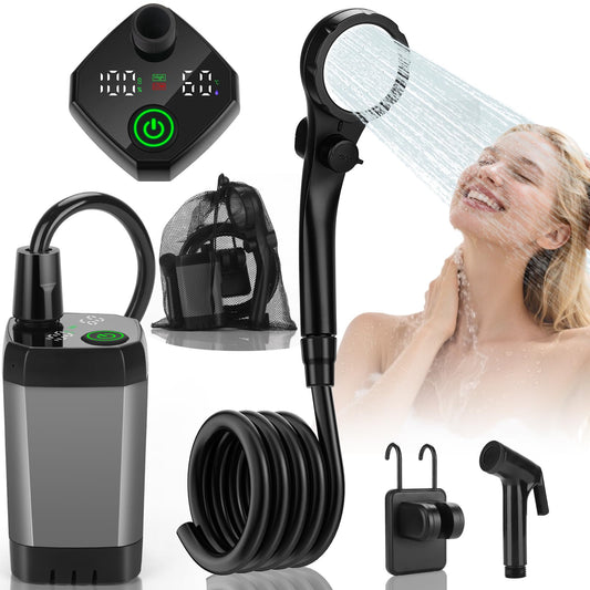 vignuto Portable Shower for Camping, Rechargeable Camping - Image 1