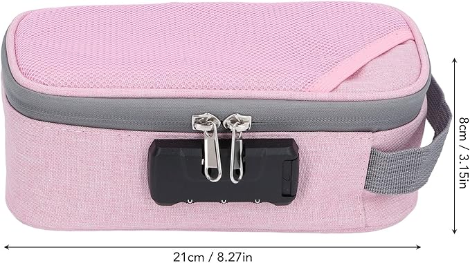 Odor Proof Pouch Organizer, Code Lock Design Smell Proof Container Portable Easy Using for Travel
