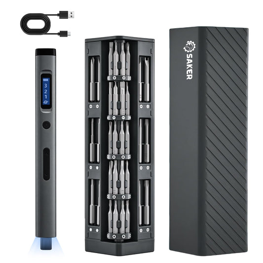 Saker Mini Electric Screwdriver Set - 57 in 1 Magnetic | Hand Tools - Image 1