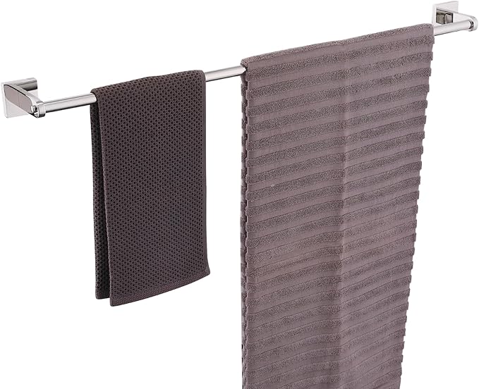 Miyili 30-Inch Towel Bar, Classic Polished SUS 304 Stainless Steel Wall Mounted Bathroom Towel Holder, Total Length 32-Inch
